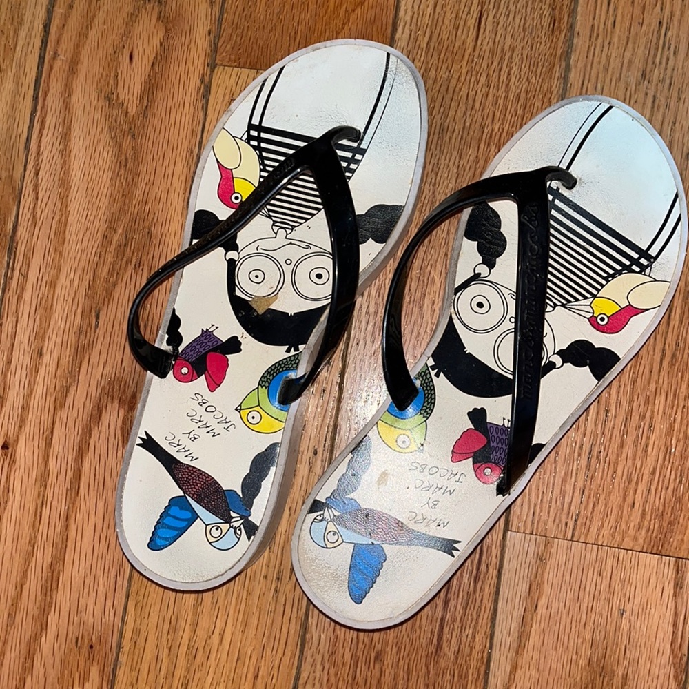 Marc Jacobs Wedge flip flops